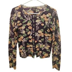 Lucky Brand 100% Extra Fine Mario. Lightweight wool cardigan sweater. SZ.M